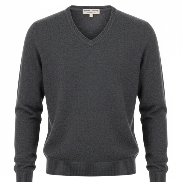 Brekke & Sønner Cashmere V-hals - Image 1